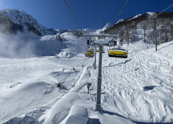 Канатная дорога Сказка на Роза Хутор – фотографии России