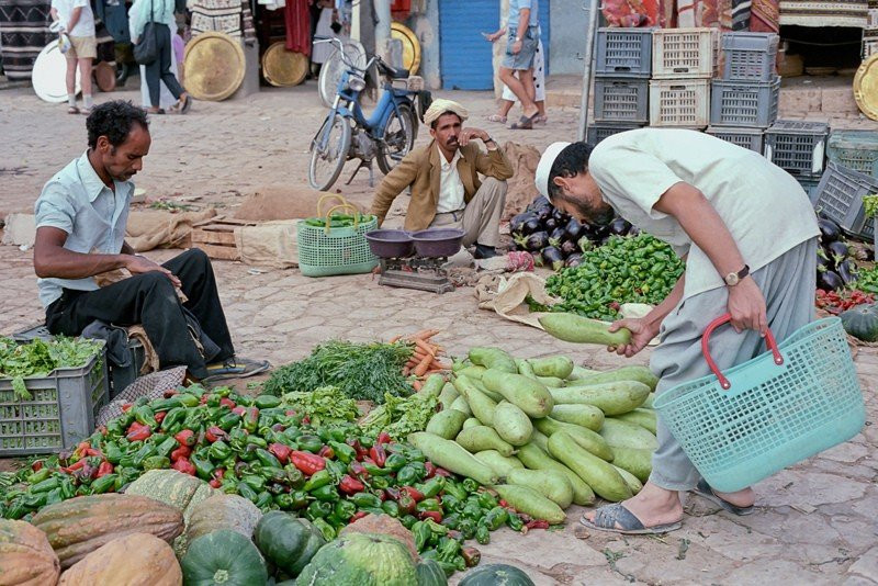 Овощной рынок. Мзаб долина. Алжир – фотографии Алжира