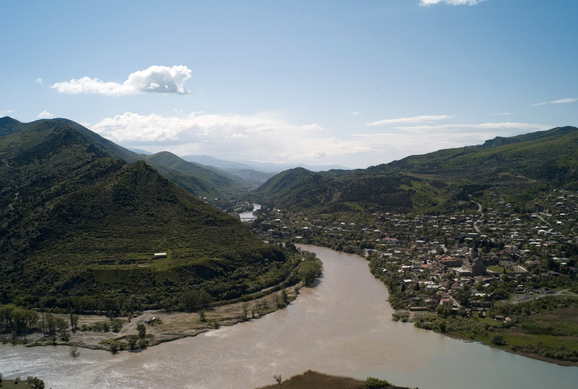 Вид из монастыря Джвари – фотографии Грузии