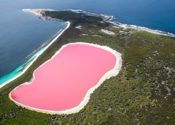 Австралийское озеро Хиллер – фотографии Австралии