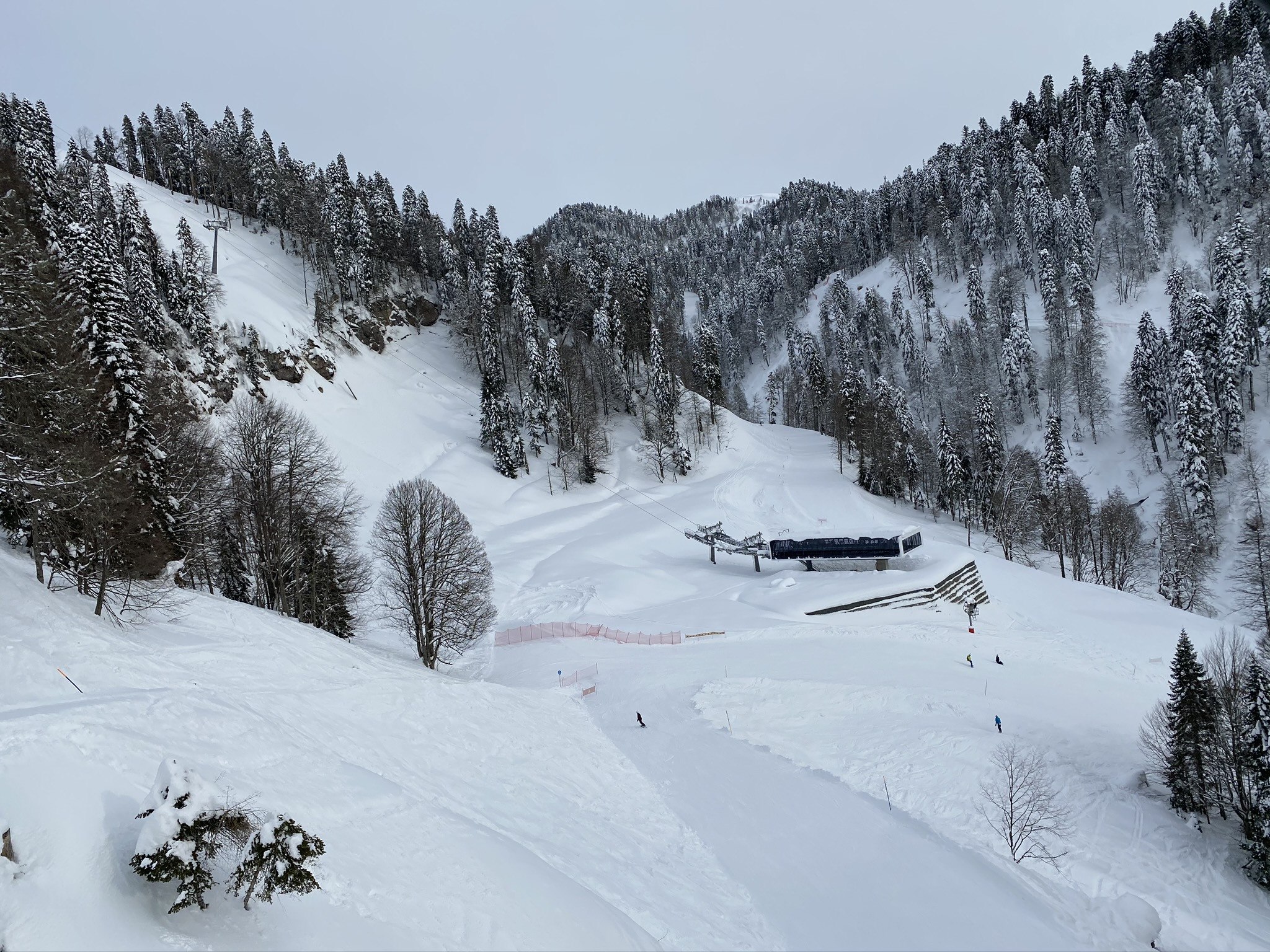 Новый строящийся подъемник, Южный склон, Роза Хутор – фотографии России