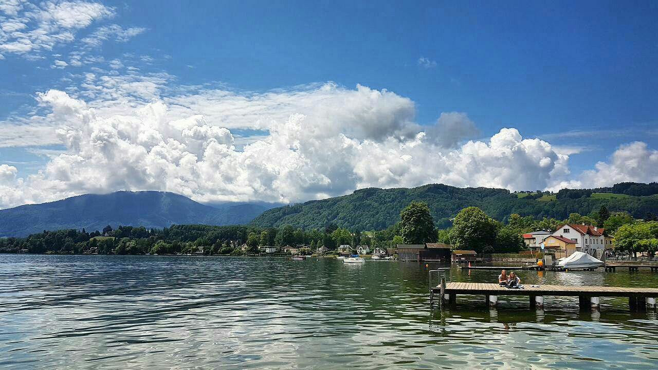 Деревянный причал. Гмунден. Австрия – фотографии Австрии