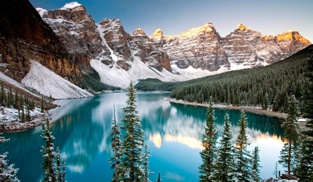 Озеро Морейн, Канада – фотографии Канады