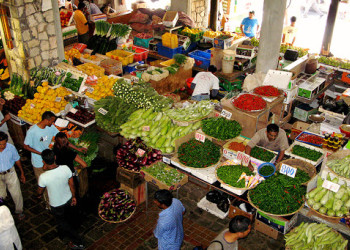Свежие овощи на рынке в городе Порт-Луи. Маврикий – фотографии Маврикия