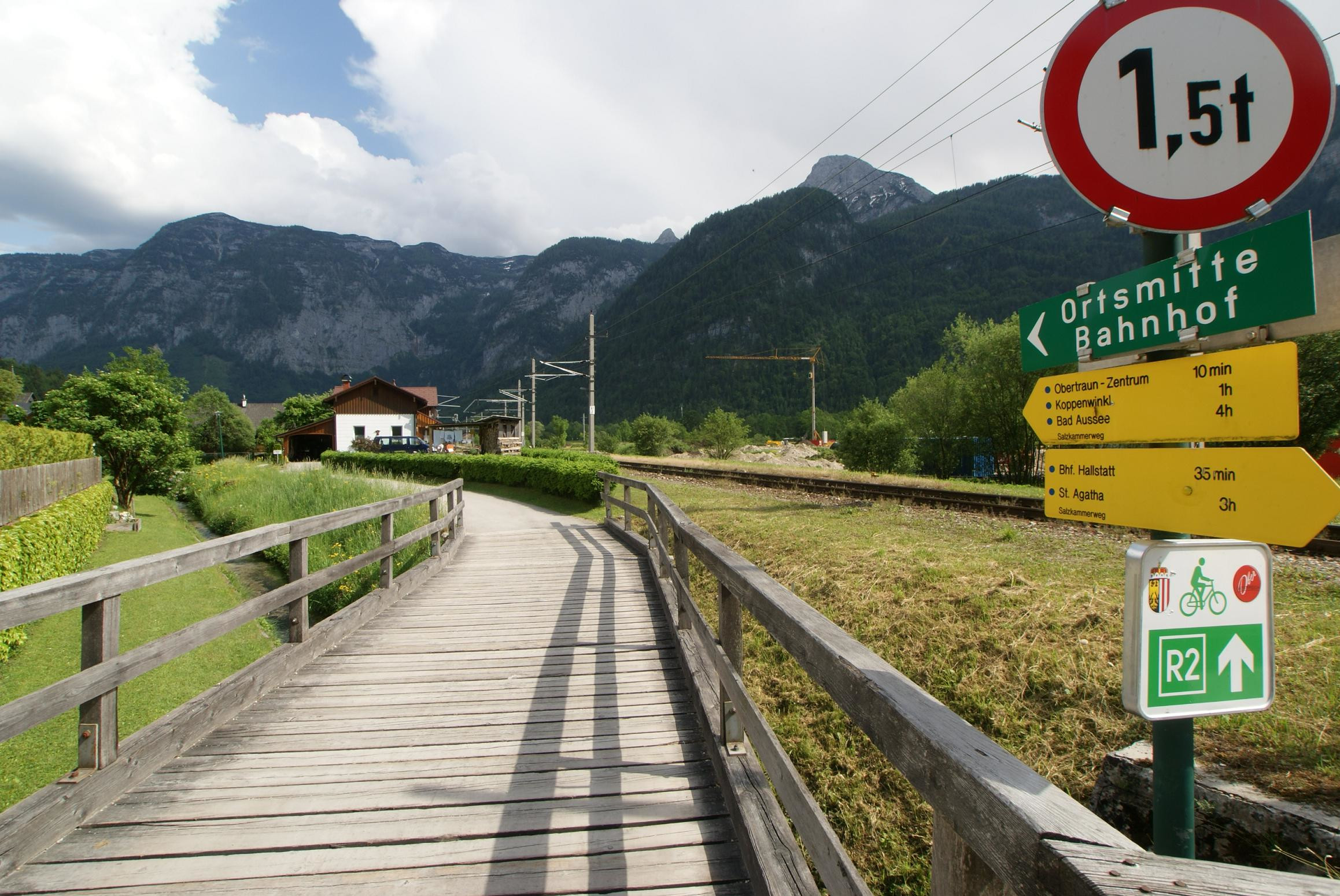 Указатели пути. Обертраун. Австрия – фотографии Австрии