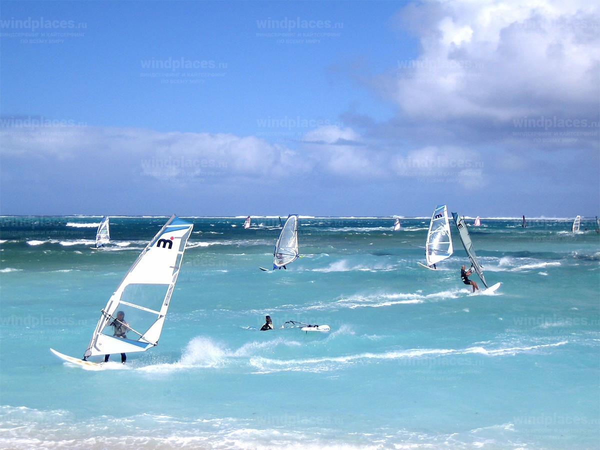 Виндсёрфинг на острове Маврикий. – фотографии Маврикия