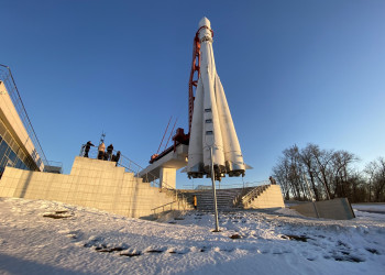 Музей космонавтики Циолковского, прогулка по уличной территории – фотографии России