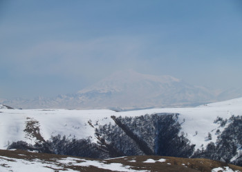 Эльбрус вид с Гумбаши – фотографии России