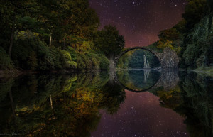 Мост Дьявола Ракотцбрюке рядом с Берлином, Германия – фотографии Германии