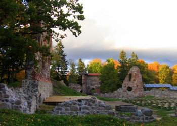 Руины замка Феллин (Viljandi loss) в Вильянди – фотографии Эстонии