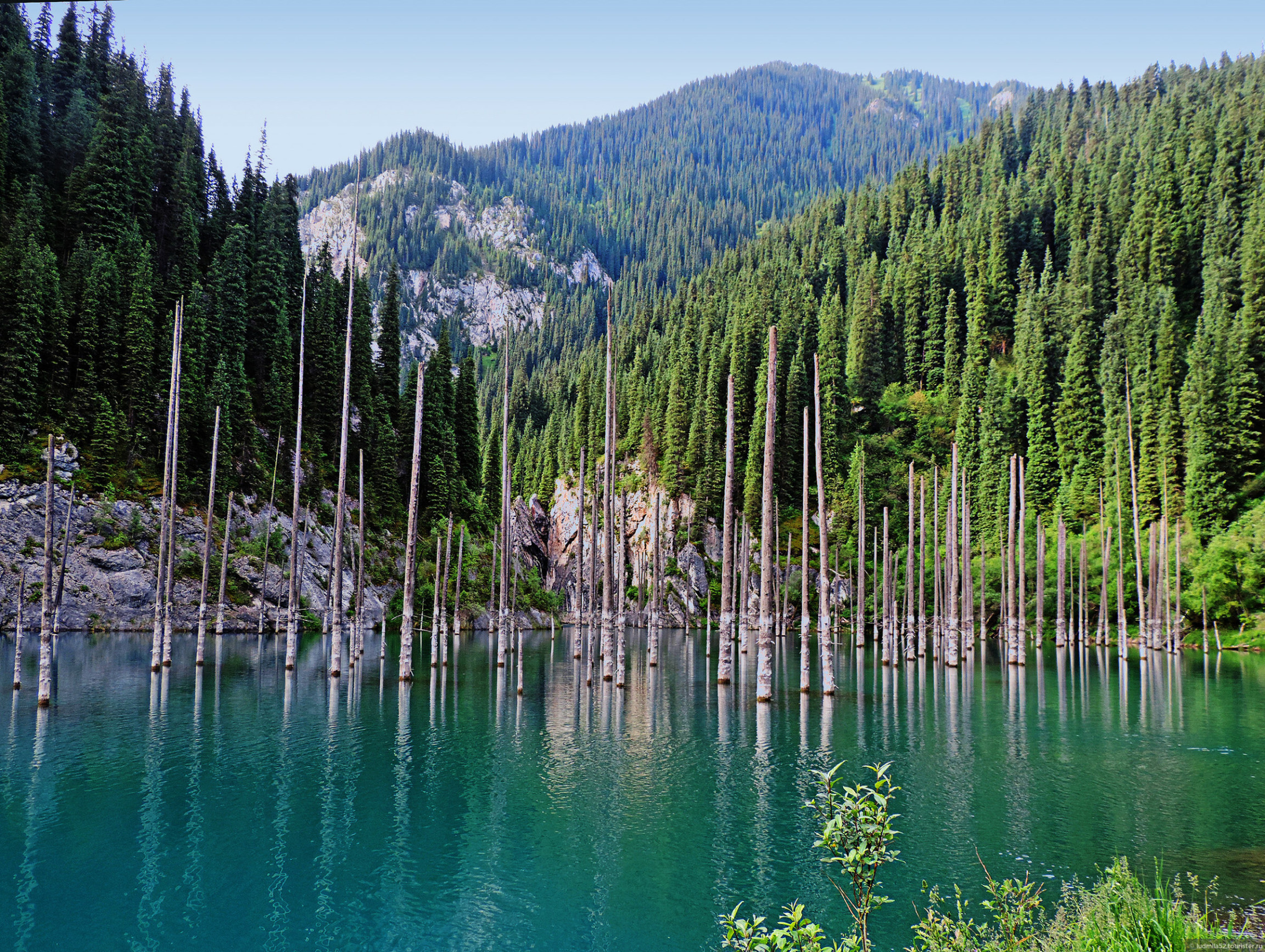 Озеро Каинди (Lake Kaindy), Казахстан – фотографии Казахстана