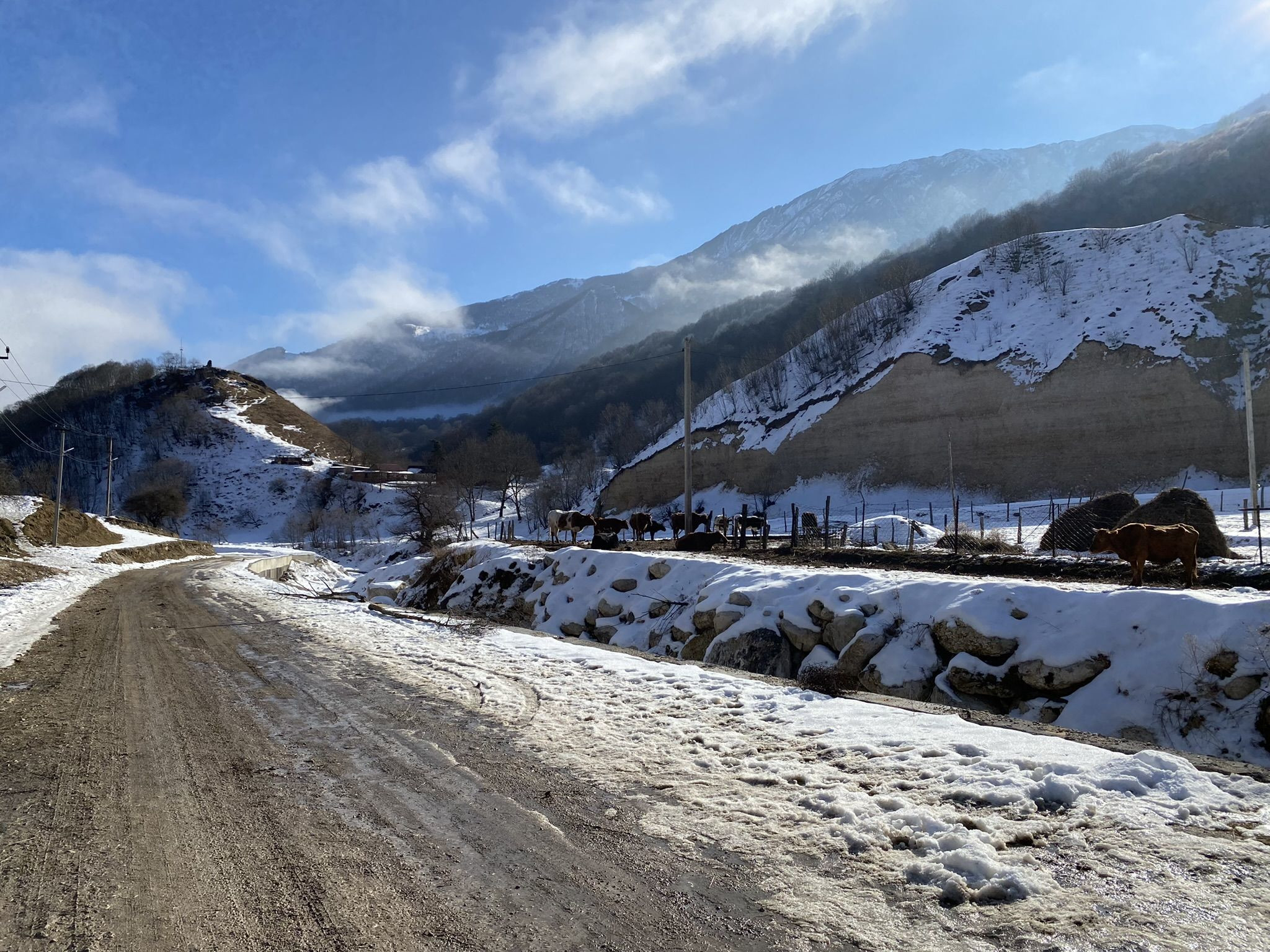 Село Горный Карца, Северная Осетия – фотографии России