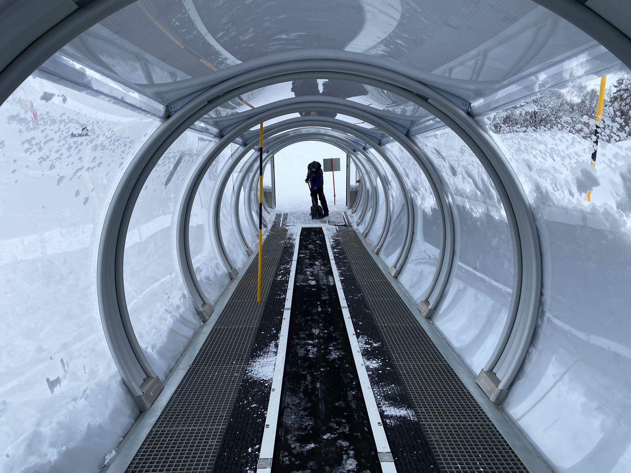 Подъемник-траволатор Пегас на Южном склоне Роза Хутор – фотографии России