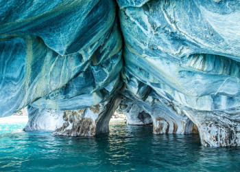 Мраморные пещеры чилийской Патагонии, Пуэрто Рио Транкило – фотографии Чили