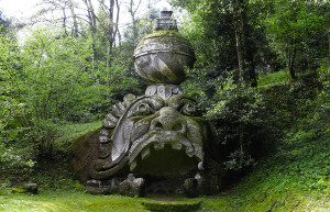 Уникальные Сады Бомарцо в Витербо, Италия – фотографии Италии