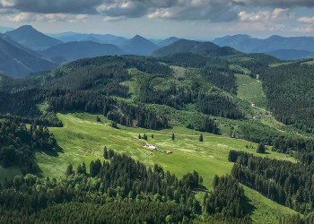 Панорама гор и луга. Калькальпен. Авсрия – фотографии Австрии