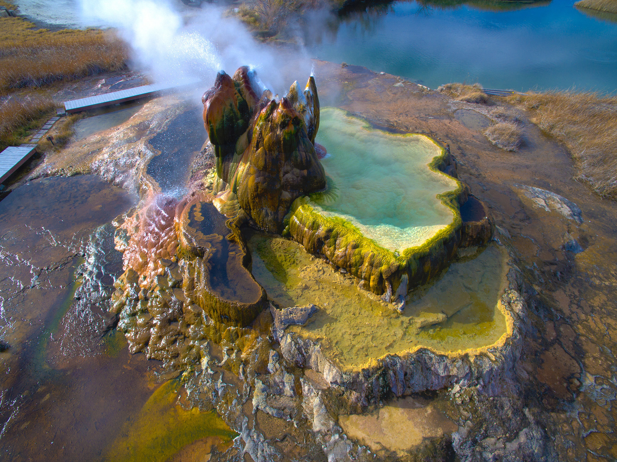 Гейзер Флай – фотографии США