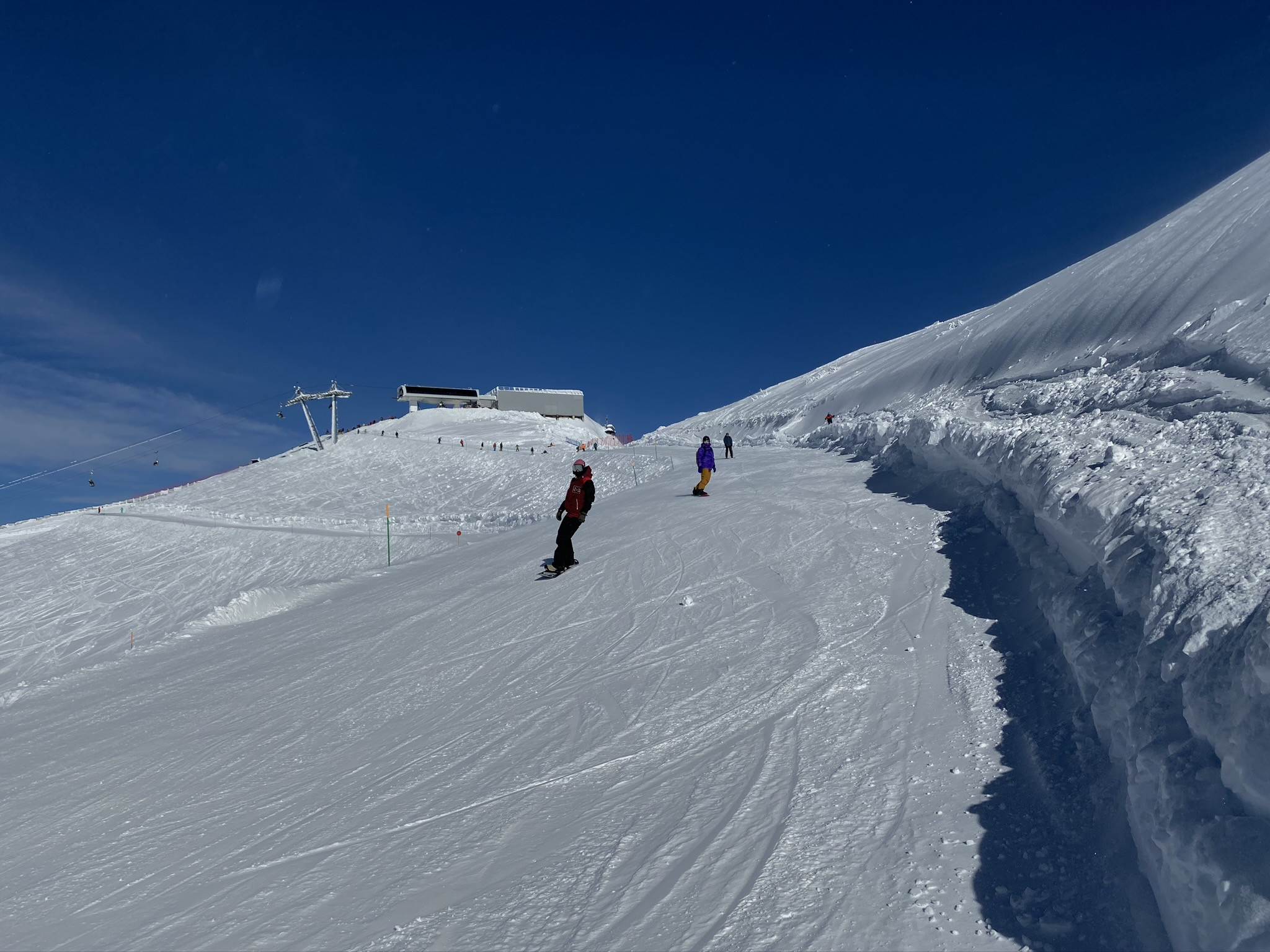 Южный склон Розы Хутор, недалеко от верхней станции подъёмника Эдельвейс – фотографии России