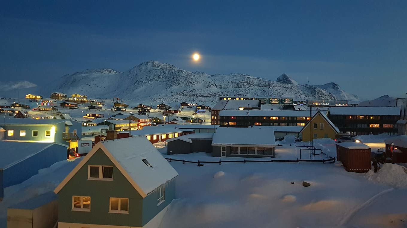 Ночные виды Гренландии – фотографии Гренландии