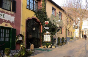 Плющ на улочках. Нойзидль-ам-Зе. Австрия – фотографии Австрии