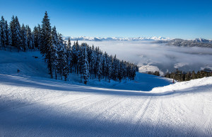 Горнолыжная трасса. Эбен. Австрия – фотографии Австрии
