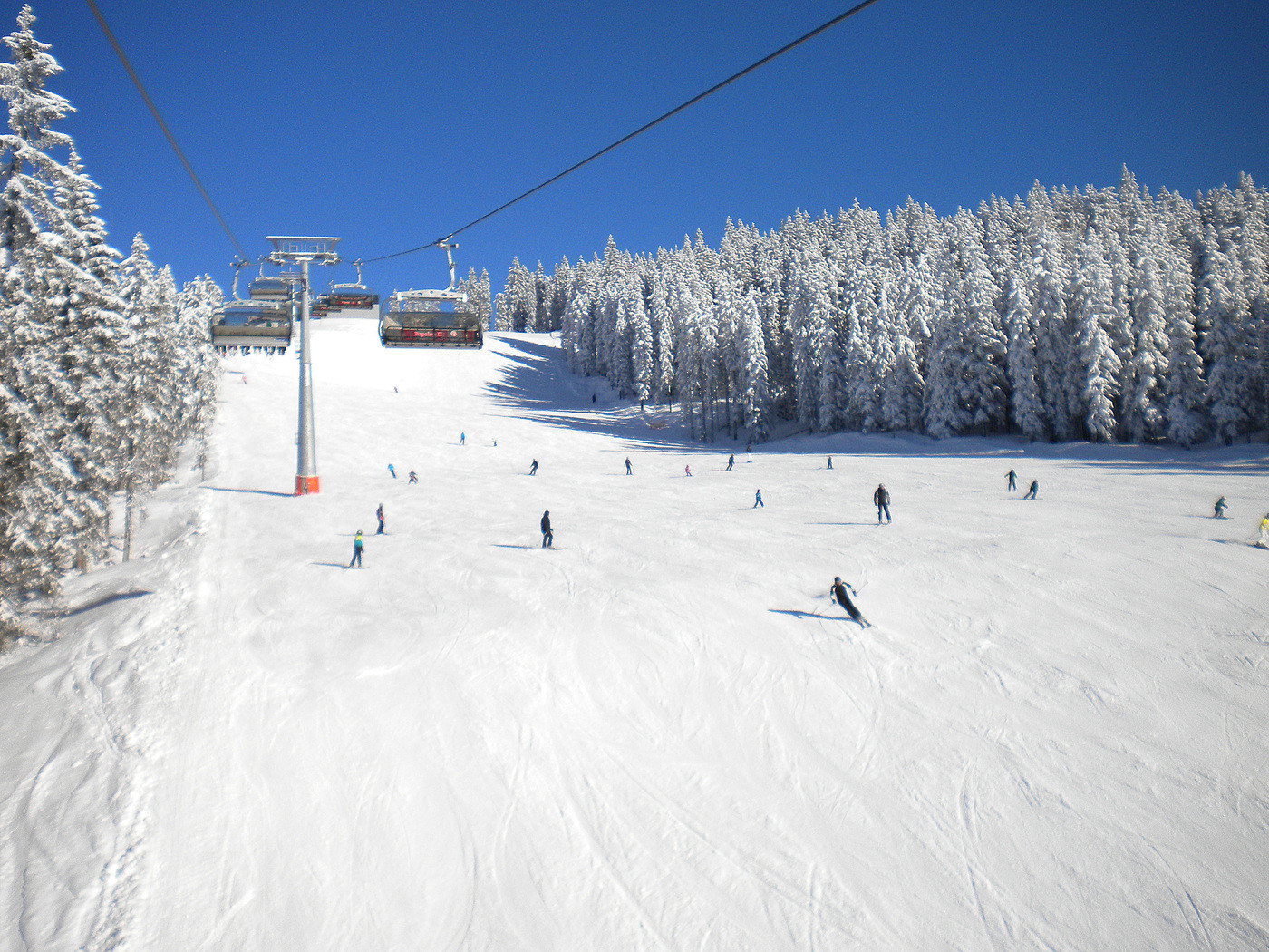 Горнолыжный склон. Эбен. Австрия – фотографии Австрии