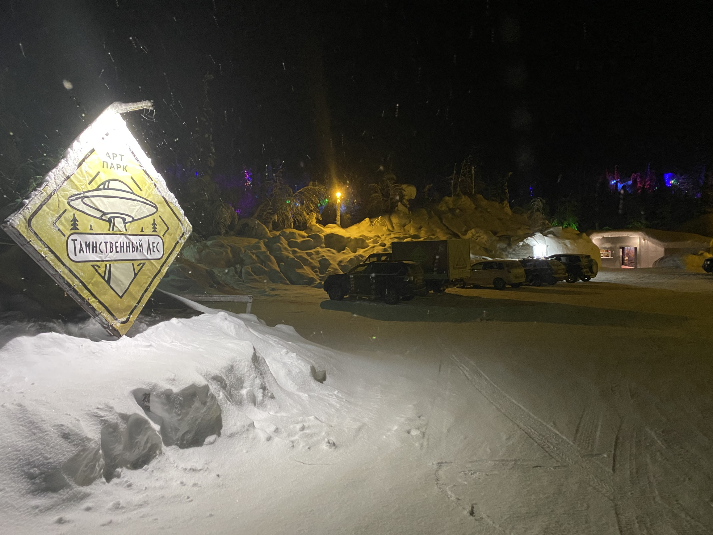 Арт-парк Таинственный лес в Кировске, главный вход – фотографии России