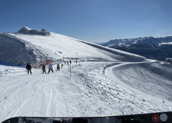Южный склон Розы Хутор в феврале – фотографии России