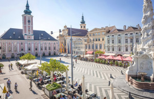 Центральная площадь Санкт Флориана. Австрия – фотографии Австрии