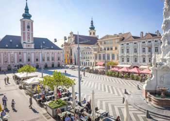 Центральная площадь Санкт Флориана. Австрия – фотографии Австрии