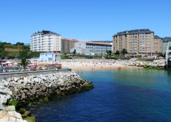 Пляж Сан-Амаро в городе Ла-Корунья (Галисия) – фотографии Испании