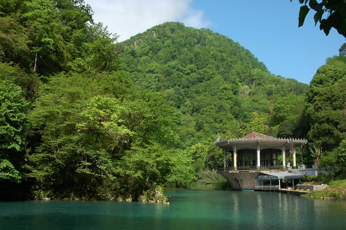 Павильон станции «Псырцха».Новый Афон – фотографии Абхазии