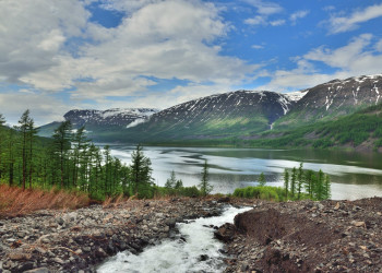 Величественное плато Путорана (The Putorana Plateau) в горном регионе Норильска – фотографии России
