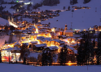 Ночные огни Заальбаха. Австрия – фотографии Австрии