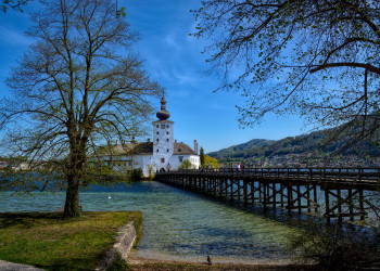 Замок Отр осенью. Гмунден. Австрия – фотографии Австрии