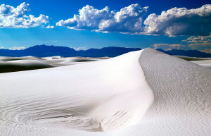 «Фарфоровая пустыня» Белых песков (WhiteSands), США – фотографии США