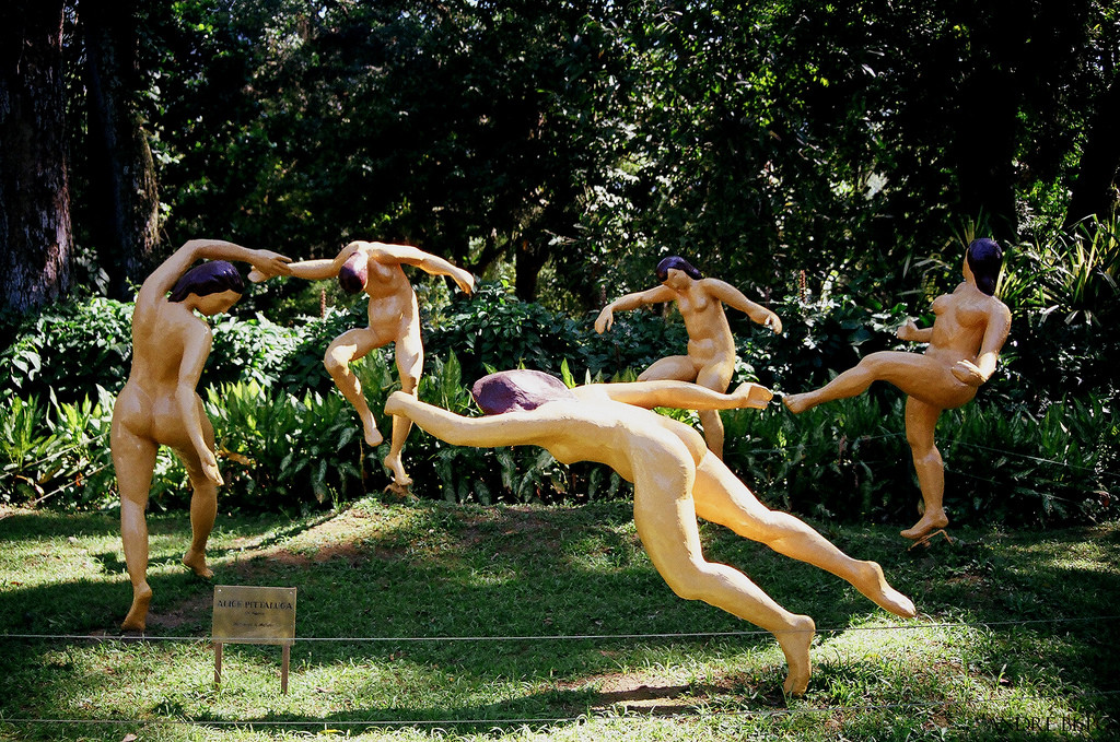 Интересные скульптуры в Ботаническом саду Рио – фотографии Бразилии