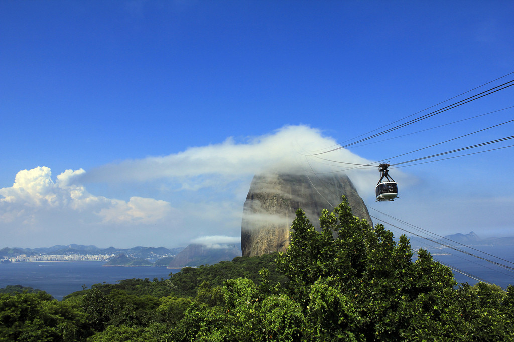 Канатная дорога на гору Сахарная Голова – фотографии Бразилии