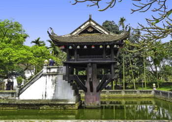 Пагода на одном столбе в Ханое – фотографии Вьетнама