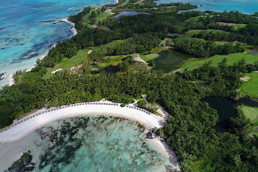 Побережье острова Маврикий с высоты. – фотографии Маврикия