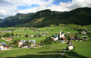 Коммуна Гозау летом. Австрия – фотографии Австрии