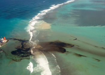 Нефть в океане у Маврикия после крушения японского нефтяного танкера – фотографии Маврикия