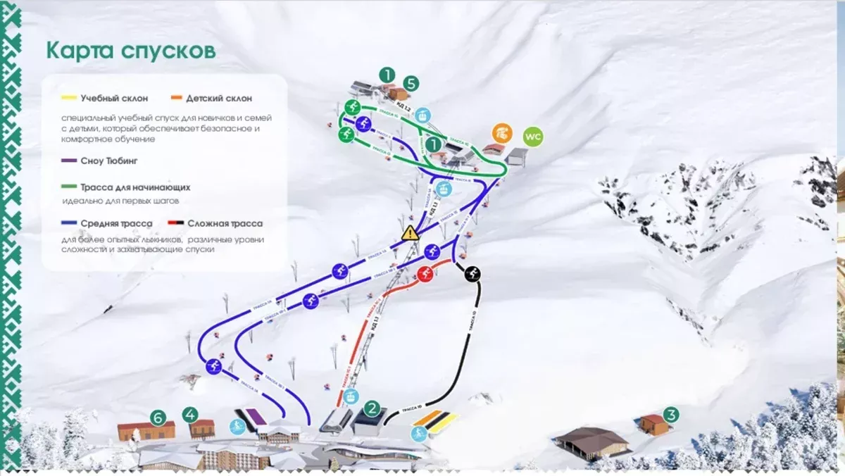 Проект трасс курорта Рай-Из на Ямале
