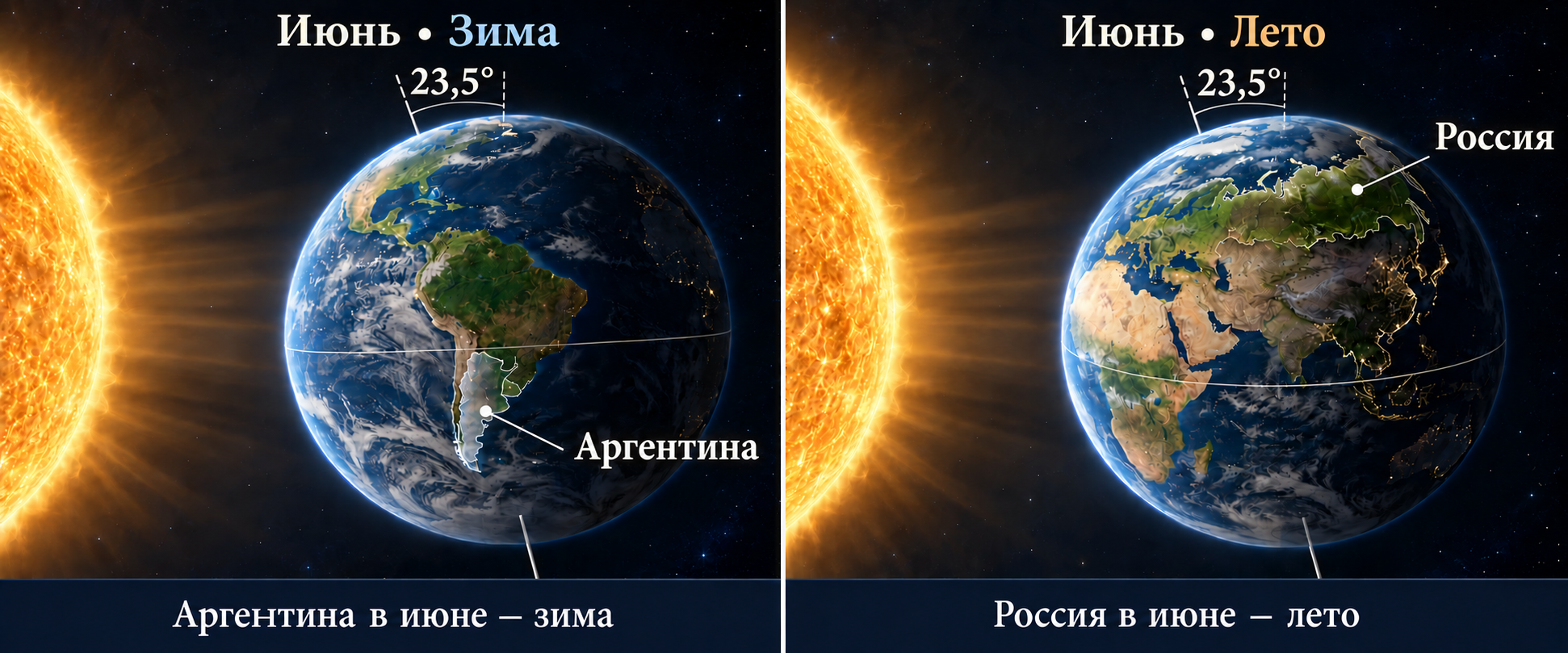 Один июнь — два сезона: Аргентина и Россия