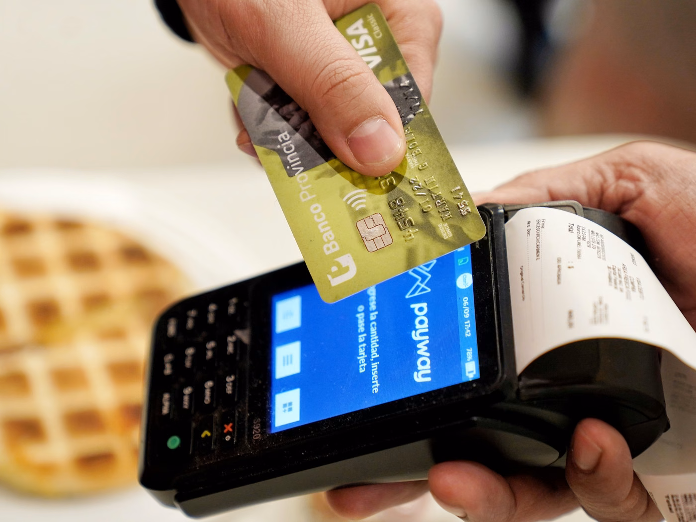 Оплата картой Visa через терминал Payway