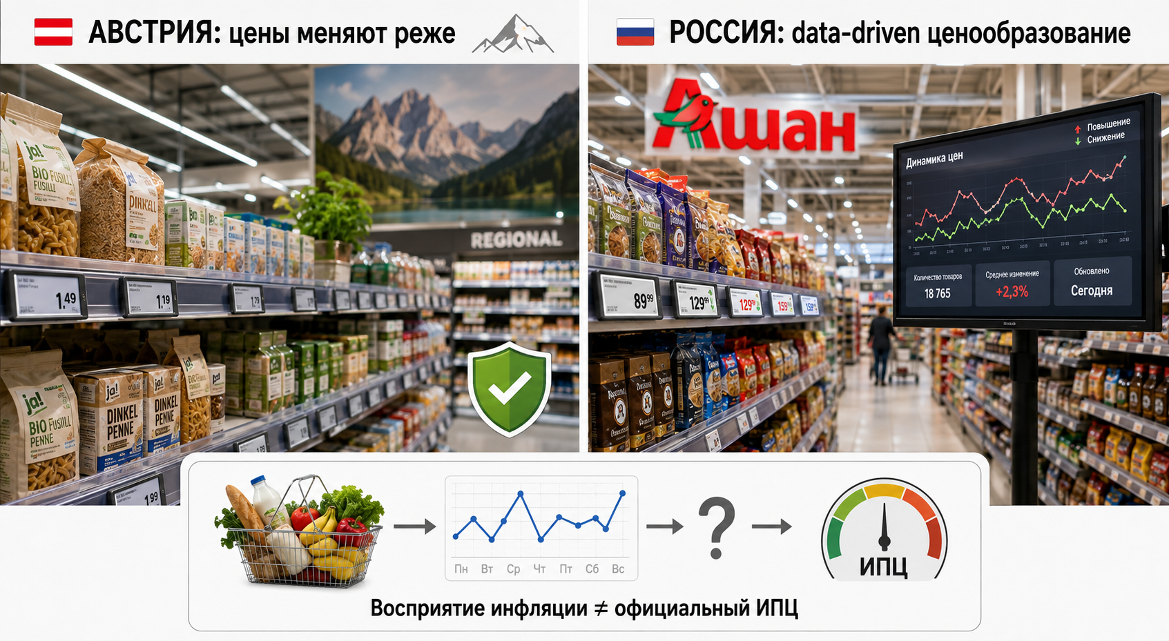 Ценовая динамика ритейлеров