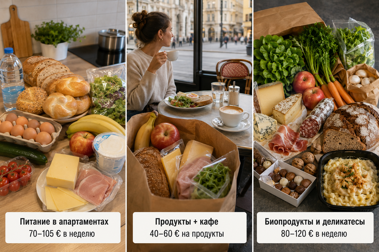 Бюджет питания — три варианта расходов на одного человека