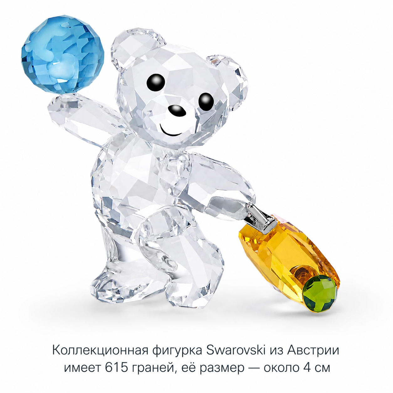 Кристальный сувенир Swarovski Kris Bear «Путешественник»