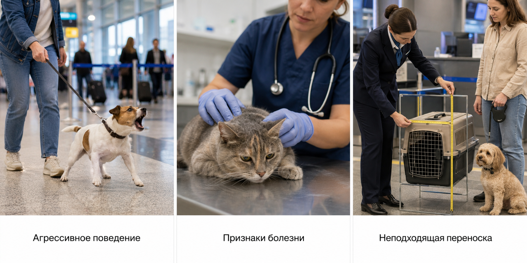 Причины отказа в перевозке самолётом