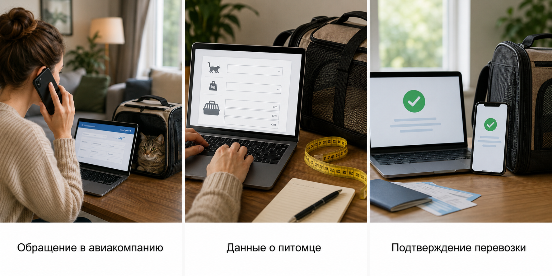 Согласование перевозки самолётом